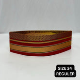 Border Maroon Khan Topi - 02