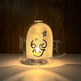 Murugan Swami Glass Diya Cover