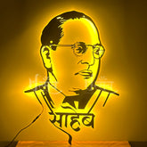 Baba Saheb Ambedkar LED Metal Wall Decor