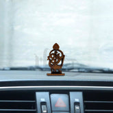 Om Murugan Vel Peacock Car Dashboard