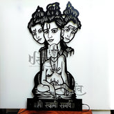 Swami Samartha And Guru Dattatreya LED Metal Wall Decor
