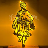 Veer Shivaji Maharaja LED Metal Wall Decor