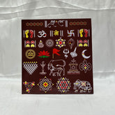 Shubh Labh Chinh Chaitrangan Rangoli Designs