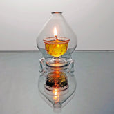 Glass Diya with Handi 8hrs