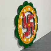 Swastik Wooden Wall Decor