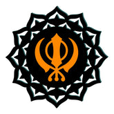 3D Waheguru Wooden Wall Decor