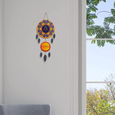 Ganesh Ji Dream Catcher Wooden Wall Hanging