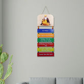 Ik Onkar Wall Hanging with Large Guru Nanak Dev (English)