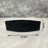 Traditional Plain Black Khan Topi - 01