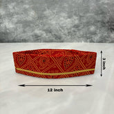 Bandani Red Khand Topi - 01
