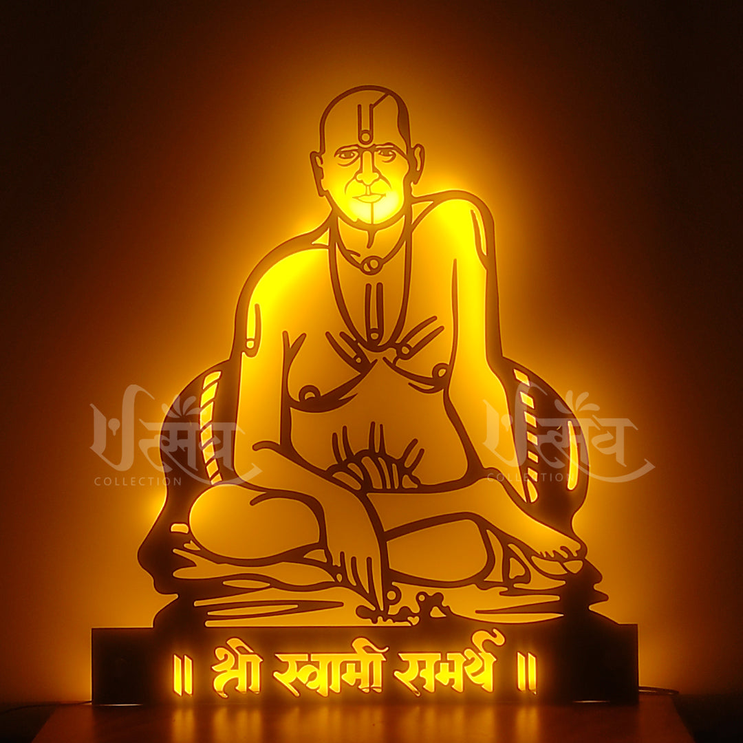 Swami Samarth LED Metal Wall Decor