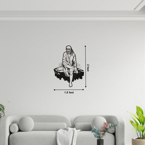 Sai Baba LED Metal Wall Decor