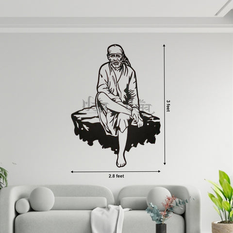 Sai Baba LED Metal Wall Decor