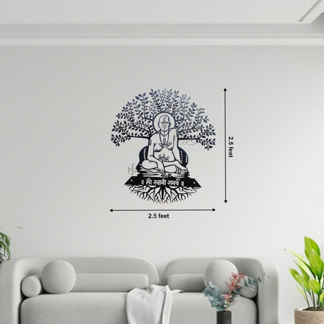 Vatavruksha Swami Samarth LED Metal Wall Decor