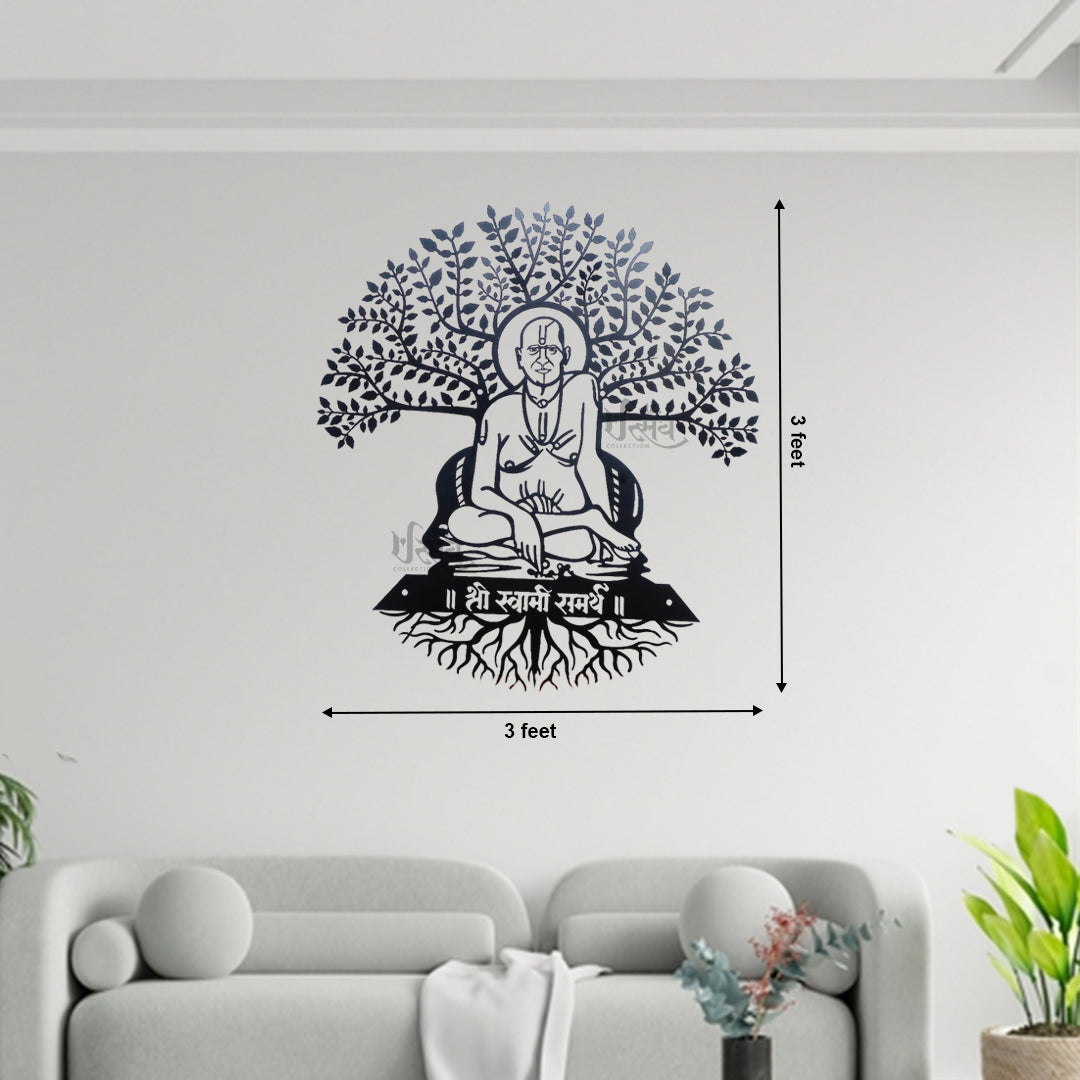 Vatavruksha Swami Samarth LED Metal Wall Decor