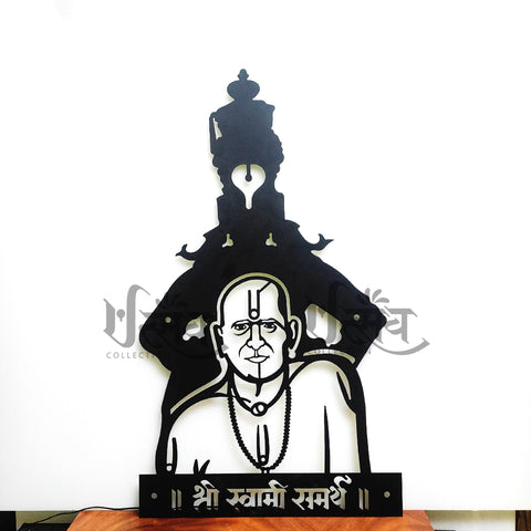 Swami Samarth Vittal LED Metal Wall Decor