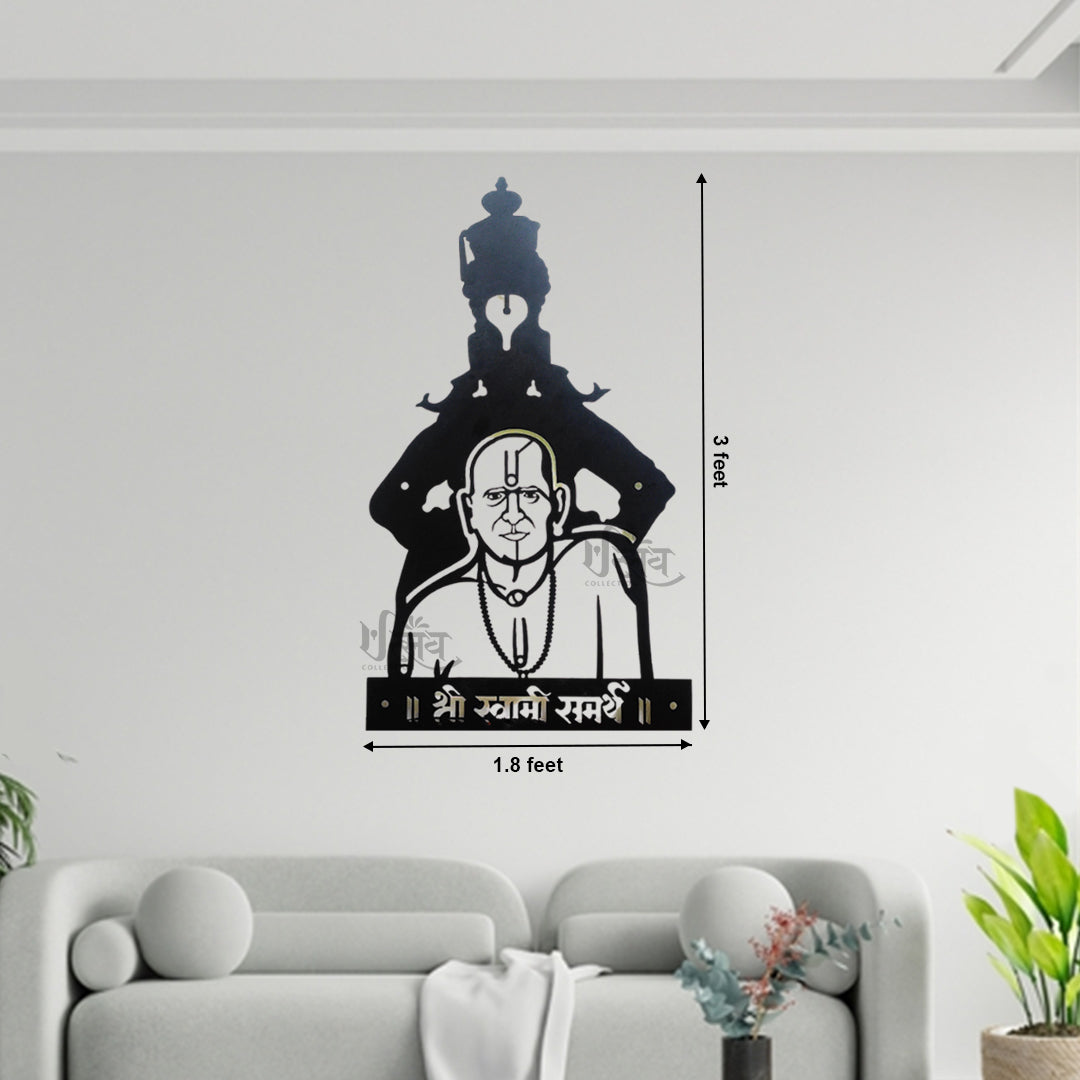 Swami Samarth Vittal LED Metal Wall Decor