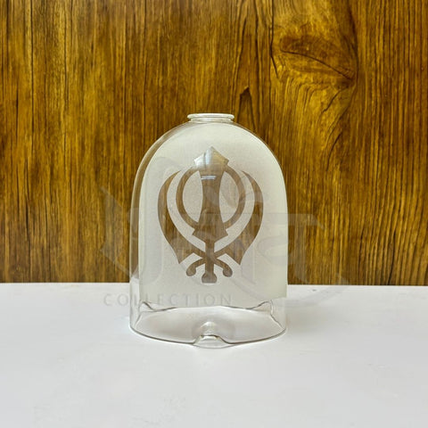 Khanda Sikh Symbol Glass Cover