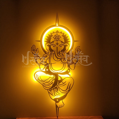 Ganesh LED Metal Wall Decor