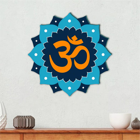 Colorful 3D Wooden OM Wall Decor