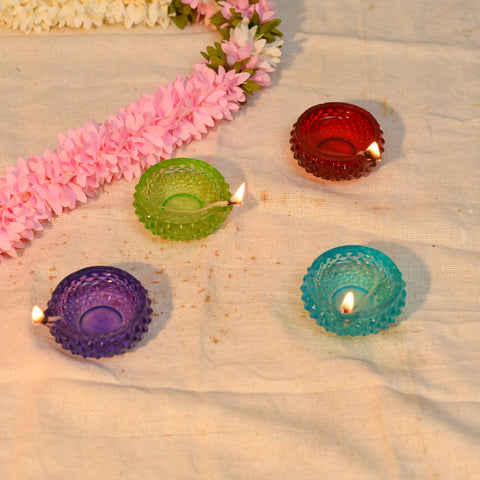 Color Diya (Set of 6)